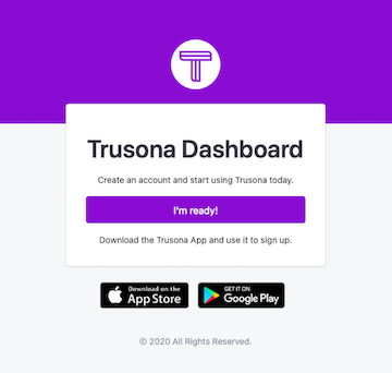 Log into the Trusona dashboard