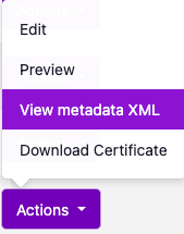 VView metadata XML