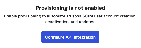 Configure API Integration