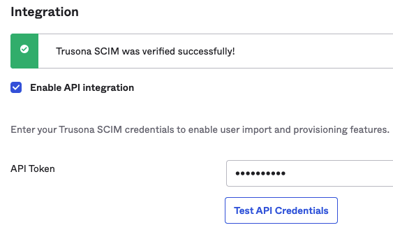 Test API Credentials