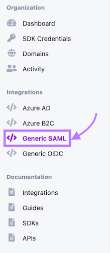 Generic SAML