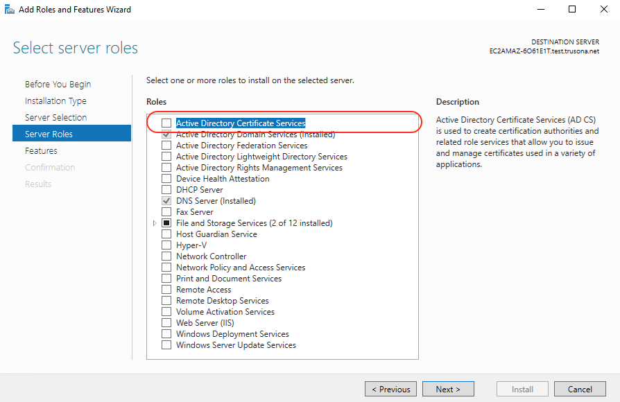 Active Directory Certificate Services