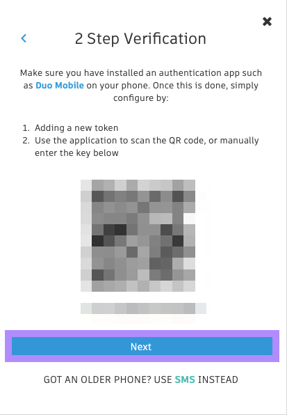 Scanning the code