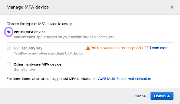 Virtual MFA Device