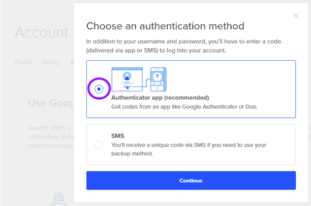 Enable Two-Factor Authentication