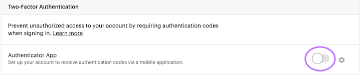 Toggle Authentication App