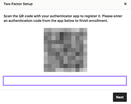 Scanning the code