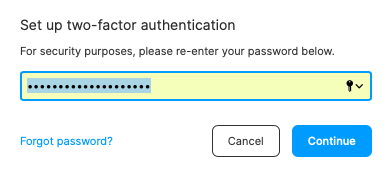 Re-enter password