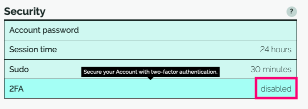 Select 2FA