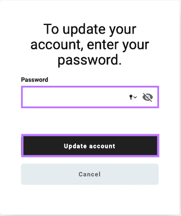 Re-enter password