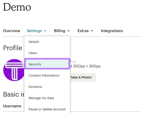 Access Profile & Securtiy