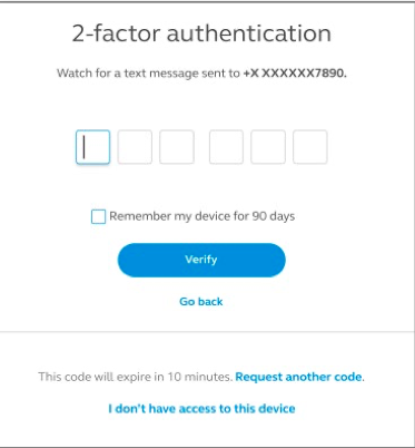 Select a verification method