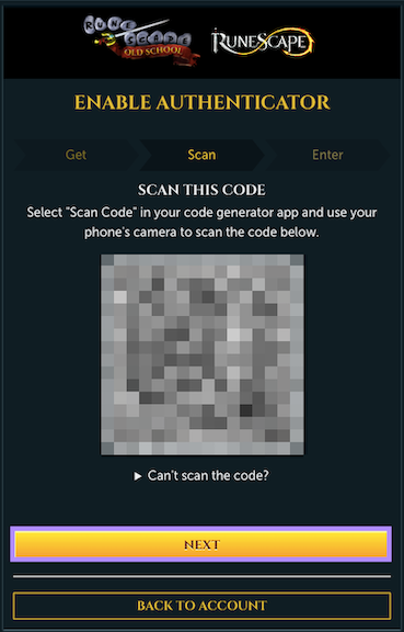 Scanning the code