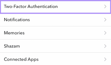 Click on Two-factor authentication