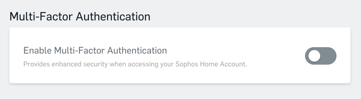 Enable Multi-Factor Authentication