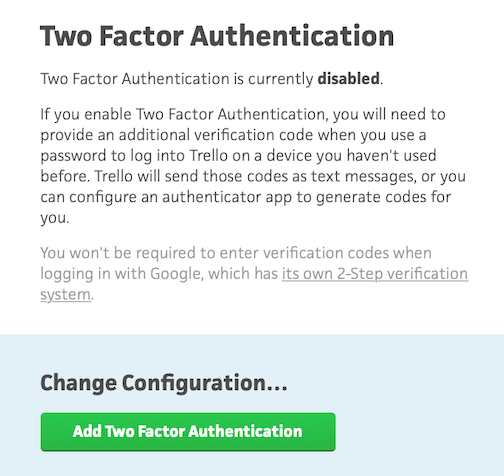 Use an authenticator app instead