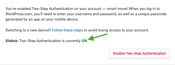 Enable Two-Factor Authentication